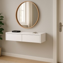 Vidta Çekmeceli Beyaz Asma Dresuar Vidta Çekmeceli Beyaz Asma Dresuar