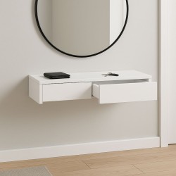 Vidta Çekmeceli Beyaz Asma Dresuar Vidta Çekmeceli Beyaz Asma Dresuar