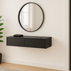 Vidta Çekmeceli Siyah Asma Dresuar Vidta Çekmeceli Siyah Asma Dresuar