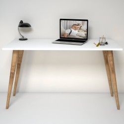 Rina Masif Ayaklı Çalışma Masası Rina Masif Ayaklı Çalışma Masası