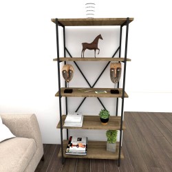 Lions Metal 5 Raflı Kitaplık