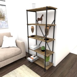 Lions Metal 5 Raflı Kitaplık