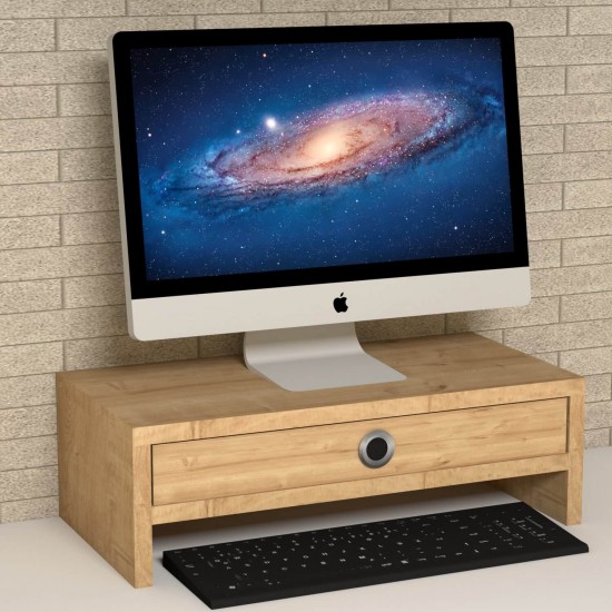 Alya Safir Meşe Monitör Yükseltici Stand Alya Safir Meşe Monitör Yükseltici Stand
