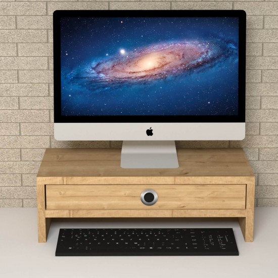Alya Safir Meşe Monitör Yükseltici Stand Alya Safir Meşe Monitör Yükseltici Stand
