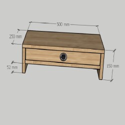 Alya Safir Meşe Monitör Yükseltici Stand Alya Safir Meşe Monitör Yükseltici Stand