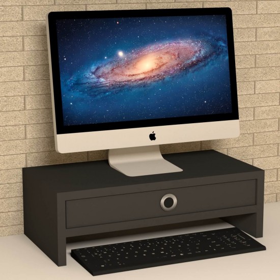 Alya Siyah Monitör Yükseltici Stand Alya Siyah Monitör Yükseltici Stand