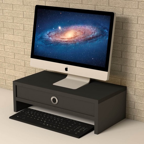Alya Siyah Monitör Yükseltici Stand Alya Siyah Monitör Yükseltici Stand
