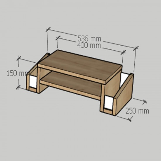 Atlas Safir Meşe Monitör Yükseltici Stand Atlas Safir Meşe Monitör Yükseltici Stand