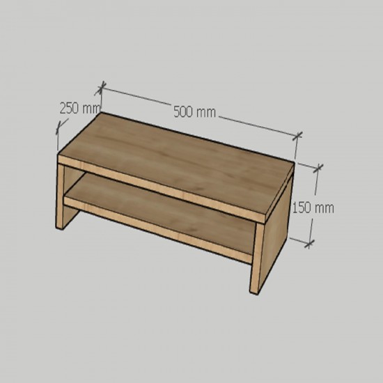 Beliz Safir Meşe Monitör Yükseltici Stand