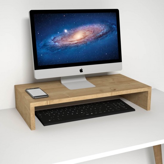 Mary Safir Meşe Monitör Yükseltici Stand
