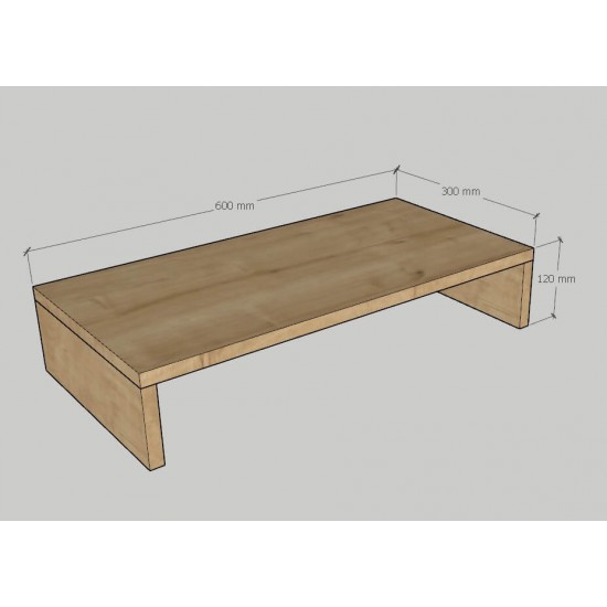 Mary Safir Meşe Monitör Yükseltici Stand