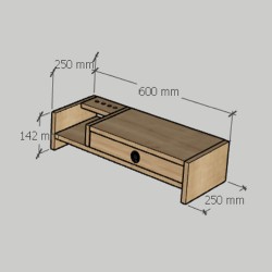 Mira Siyah Monitör Yükseltici Stand Mira Siyah Monitör Yükseltici Stand