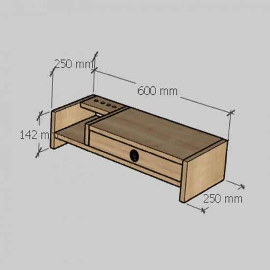 Mira Safir Meşe Monitör Yükseltici Stand Mira Safir Meşe Monitör Yükseltici Stand