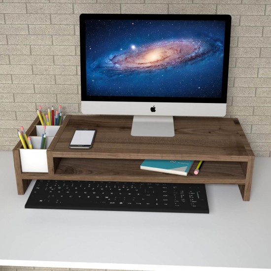 Sally Cıragan Ceviz Monitör Yükseltici Stand