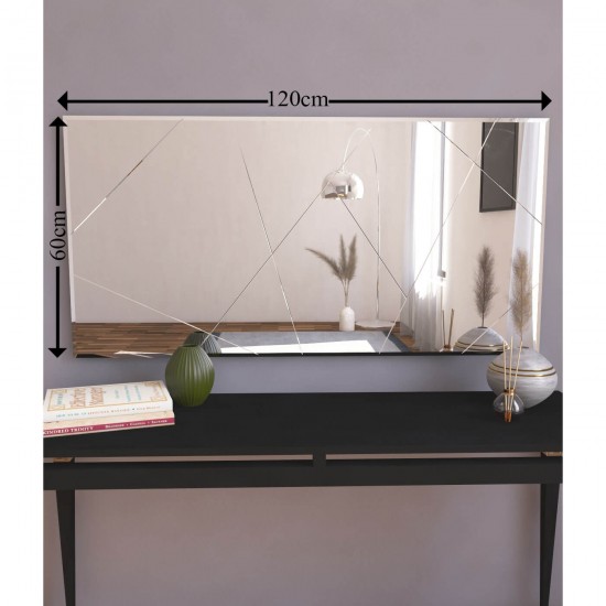 120x60cm asimetrik desen dekoratif salon ayna 120x60cm asimetrik desen dekoratif salon ayna