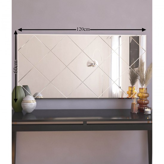 120x60cm baklava desen dekoratif salon ayna 120x60cm baklava desen dekoratif salon ayna