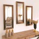 30x75 3'lü dekoratif parlak bronz çerceveli salon ayna 30x75 3'lü dekoratif parlak bronz çerceveli salon ayna