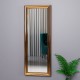 40x105cm dekoratif parlak bronz profil salon boy ayna
