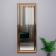 40x105cm dekoratif parlak bronz profil salon boy ayna