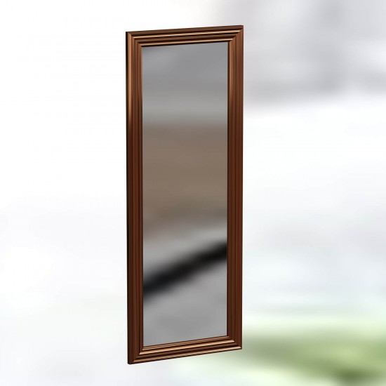 40x105cm dekoratif parlak bronz profil salon boy ayna