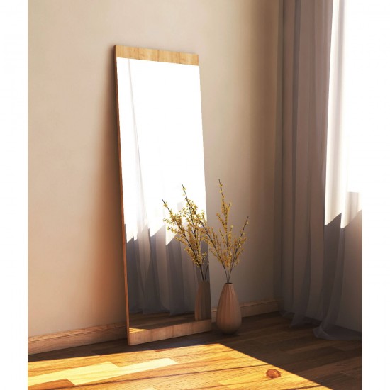 40x120cm safir meşe dekoratif boy ayna