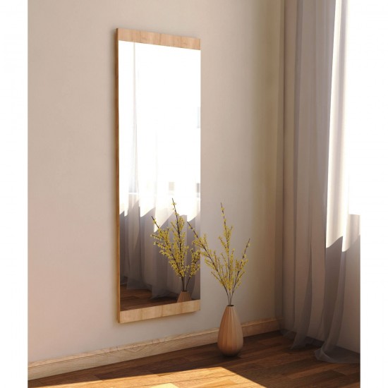 40x120cm safir meşe dekoratif boy ayna