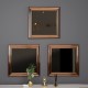 40x40 3'lü dekoratif parlak bronz çerceveli salon ayna 40x40 3'lü dekoratif parlak bronz çerceveli salon ayna