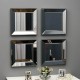 40x40 4'lü dekoratif bronz çerceveli salon ayna 40x40 4'lü dekoratif bronz çerceveli salon ayna