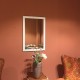 50x75cm dekoratif mat beyaz salon boy ayna