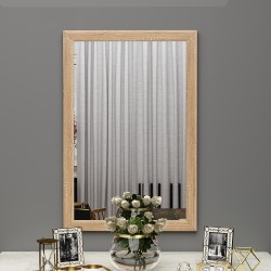 50x75cm dekoratif mat safir meşe salon boy ayna