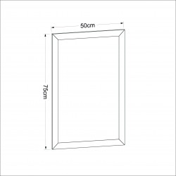 50x75cm dekoratif mat safir meşe salon boy ayna 50x75cm dekoratif mat safir meşe salon boy ayna