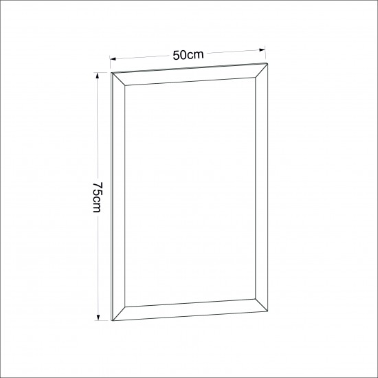 50x75cm dekoratif mat safir meşe salon boy ayna 50x75cm dekoratif mat safir meşe salon boy ayna