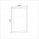 50x75cm dekoratif mat safir meşe salon boy ayna 50x75cm dekoratif mat safir meşe salon boy ayna