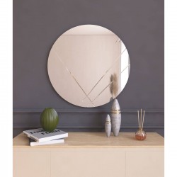 60cm asimetrik desen salon ayna