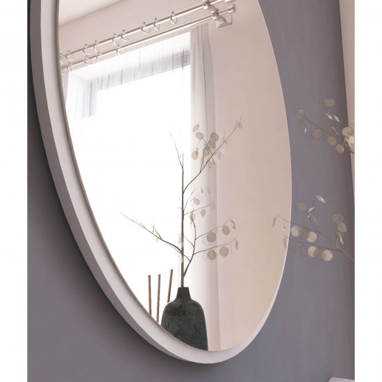 60cm yuvarlak beyaz dekoratif ayna 60cm yuvarlak beyaz dekoratif ayna