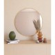 60cm yuvarlak safir meşe dekoratif ayna