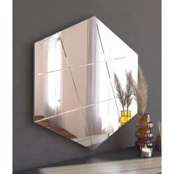 70x60cm baklava desen altıgen salon ayna