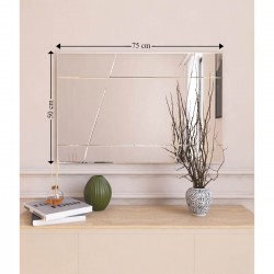 75x50cm asimetrik desen dekoratif salon ayna 75x50cm asimetrik desen dekoratif salon ayna