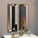 90x30 2'li dekoratif altın çerceveli salon ayna 90x30 2'li dekoratif altın çerceveli salon ayna