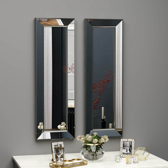 90x30 2'li dekoratif bronz çerceveli salon ayna 90x30 2'li dekoratif bronz çerceveli salon ayna
