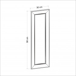 90x30 2'li dekoratif bronz çerceveli salon ayna 90x30 2'li dekoratif bronz çerceveli salon ayna