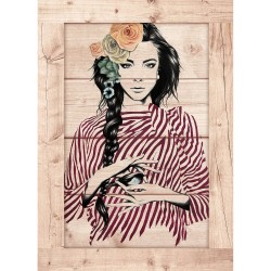 Createew Dekoratif Ahşap Tablo MK-910