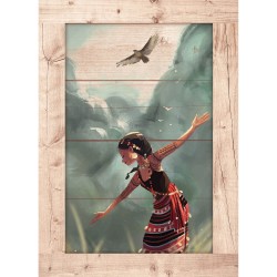 Createew Dekoratif Ahşap Tablo MK-912