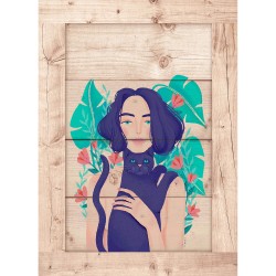 Createew Dekoratif Ahşap Tablo MK-937