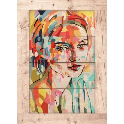 Createew Dekoratif Ahşap Tablo MK-942