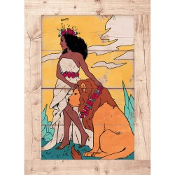 Createew Dekoratif Ahşap Tablo MK-946