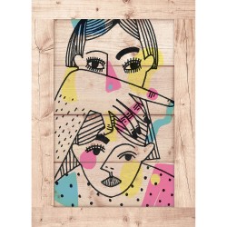 Createew Dekoratif Ahşap Tablo MK-949