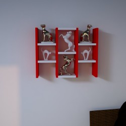 Salue Çok Amaçlı Raf(kırmızı-beyaz) Salue Çok Amaçlı Raf(kırmızı-beyaz)