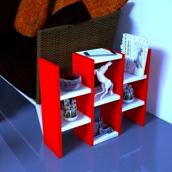 Salue Çok Amaçlı Raf(kırmızı-beyaz) Salue Çok Amaçlı Raf(kırmızı-beyaz)