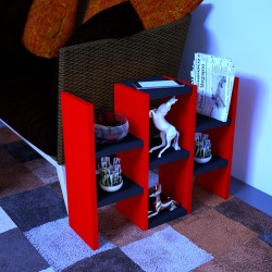 Salue Çok Amaçlı Raf (kırmızı-siyah) Salue Çok Amaçlı Raf (kırmızı-siyah)